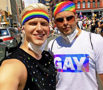 Jason Brickhill and Logan Browne LGBTQ Pride Month NYC 2020