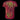 Red and pink short sleeve tshirt in glitch design