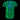UV neon green glitch tshirt in blacklight