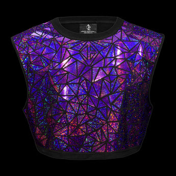 Sparkly Purple Crop Top by Jason Brickhill