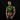 Model wearing holographic sparkly green crop top