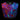 Sparkly Multicolor Crop Top with Red, Purple and Blue by Jason Brickhill