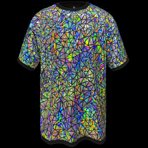 Holographic Oversized T-Shirt Dress X