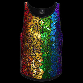 Holographic Rainbow Pride Tank Top by Jason Brickhill