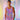 Pink Holographic Tank Top on model