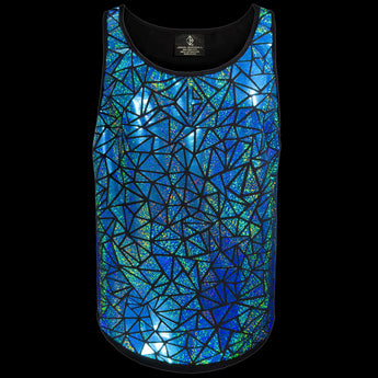 Sparkly Blue Tank Top by Jason Brickhill
