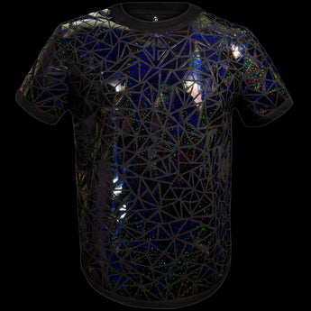 Sparkly Black Holographic T-Shirt by Jason Brickhill