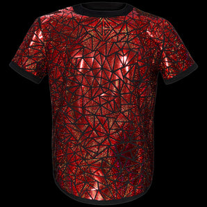 Red Holographic T-Shirt by Jason Brickhill
