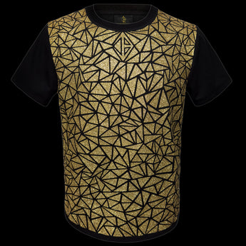 Sparkly Gold Glitter T-Shirt by Jason Brickhill