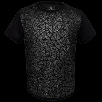 Sparkly Black Glitter T-Shirt by Jason Brickhill