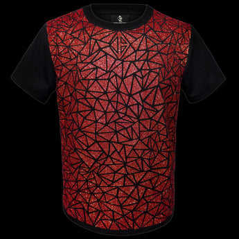Sparkly Red Glitter T-Shirt by Jason Brickhill