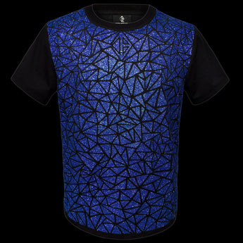 Sparkly Blue Glitter T-Shirt by Jason Brickhill