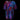 Mulitcolor Sparkly Oversized Tshirt with Red, Purple and Blue colors by Jason Brickhill