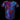 Mulitcolor Sparkly Tshirt with Red, Purple and Blue colors by Jason Brickhill