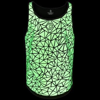 Neon Green High-Visibility Reflective Tank Top by Jason Brickhill