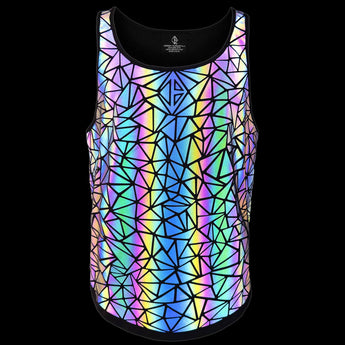 Rainbow High-Visibility Reflective Tank Top by Jason Brickhill