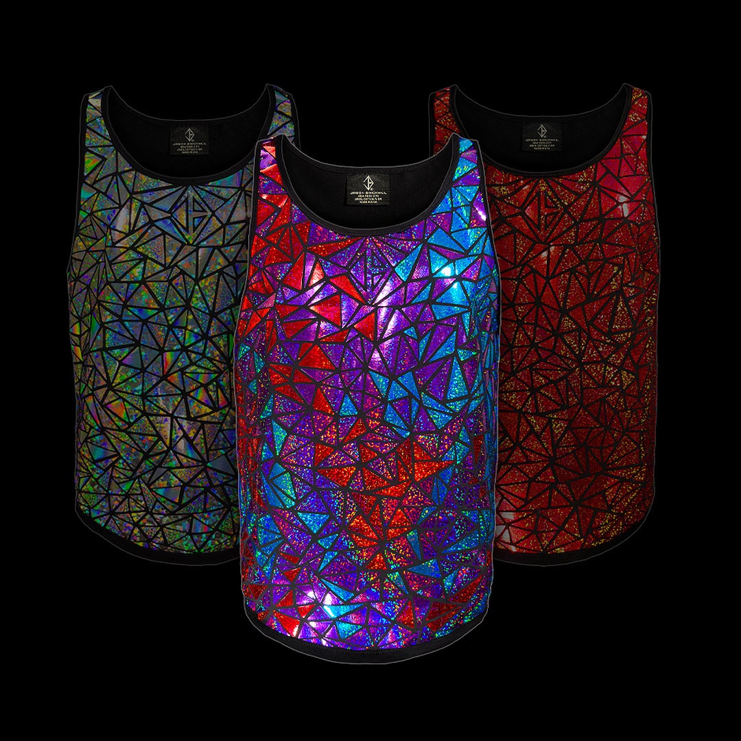 Tank Tops, Crop Tops, Tanks, Crops, Holographic and Glitter Fashion | JASON BRICKHILL