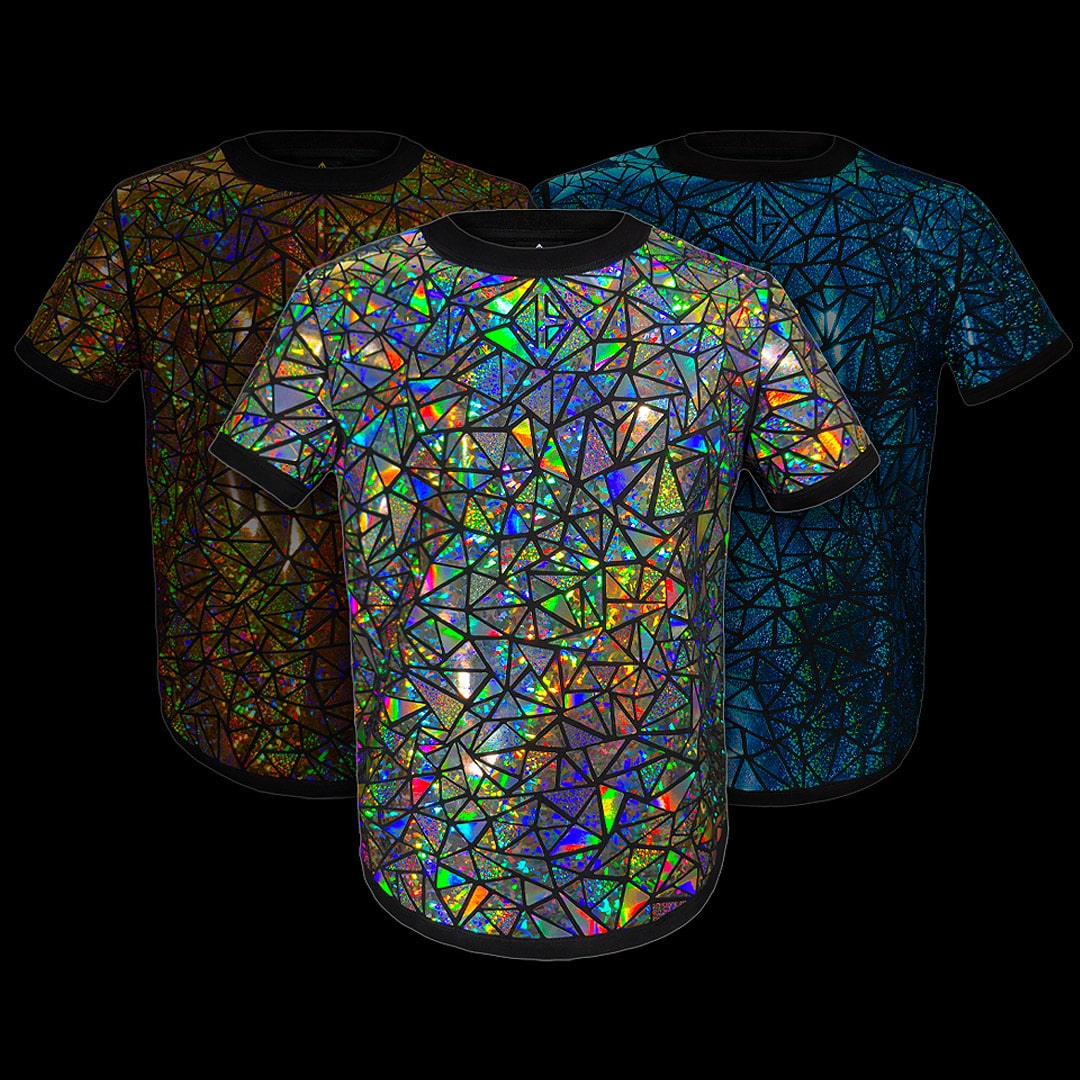 Tee, T-Shirt, Top, Tshirt, Tshirts, t-shirts, tops, Holographic and Glitter Fashion | JASON BRICKHILL