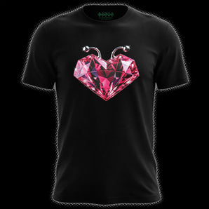 Pink Cosmic Heart Graphic Tee