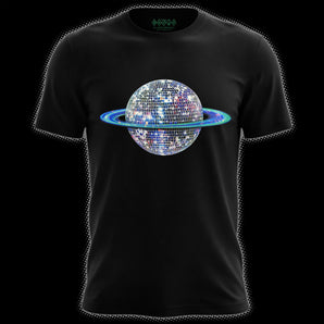 Disco Ball Planet Graphic T-Shirt
