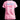Back of pink tee with Protect Trans Lives print