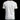 Back of white Cosmo Pride T-shirt featuring rainbow Cosmo logo detail