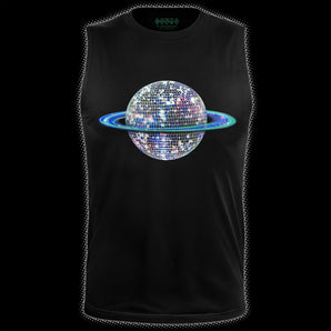 Disco Mirror Ball Planet Tank Top