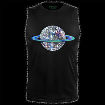 Disco Mirror Ball Planet Tank Top