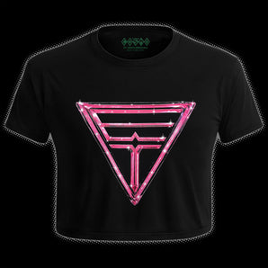 Pink Triangle Crop Top