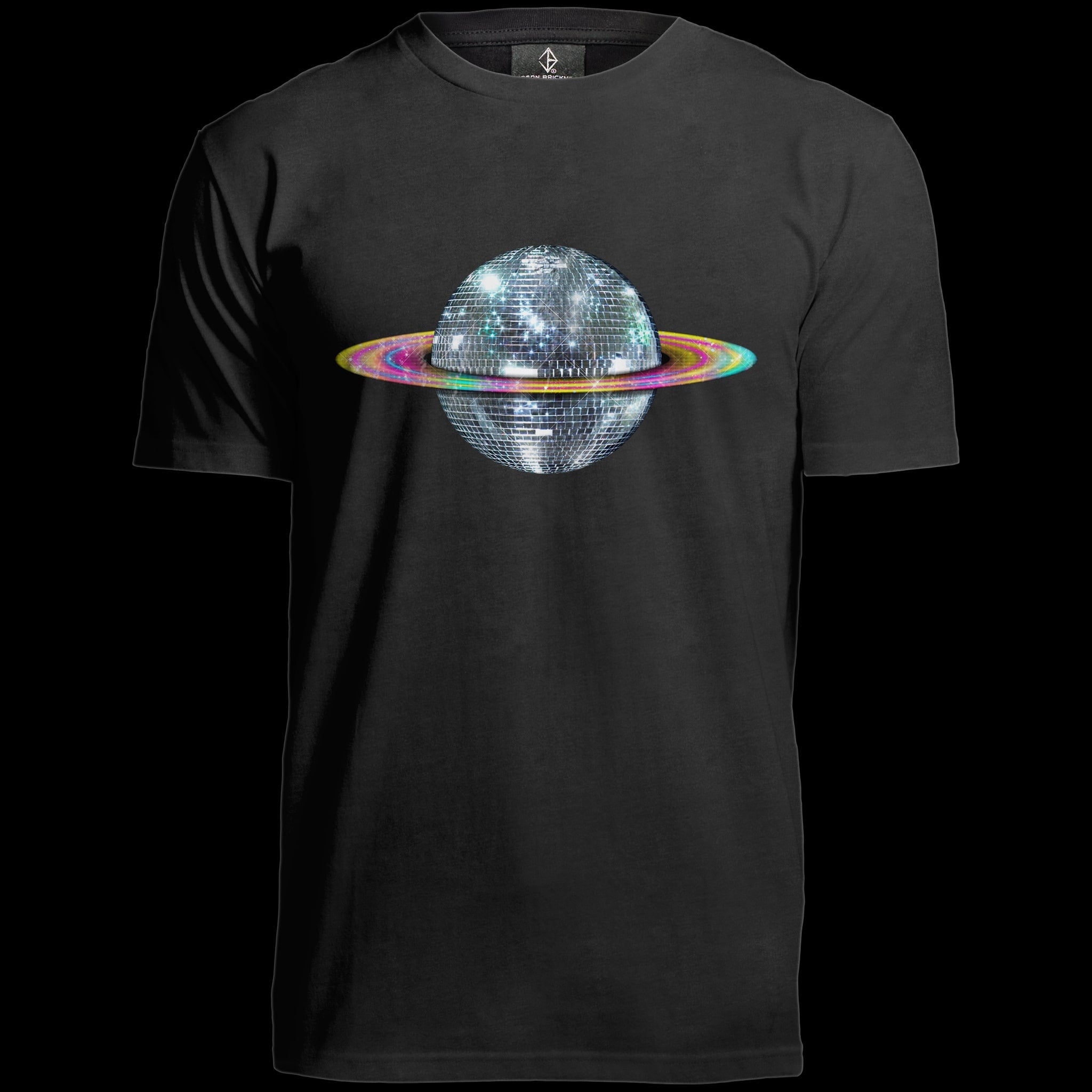 mirror ball planet t-shirt