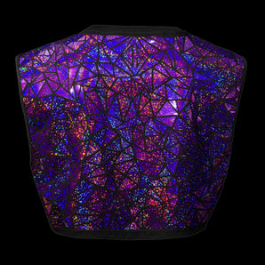 holographic purple crop top