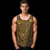 Gold Holographic Tank Top by Jason Brickhill