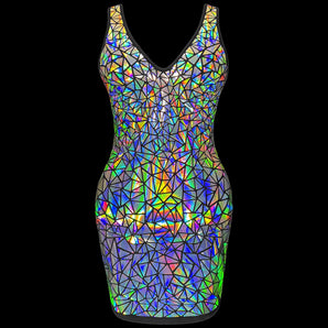 Sparkly Holographic Dress by Jason Brickhill