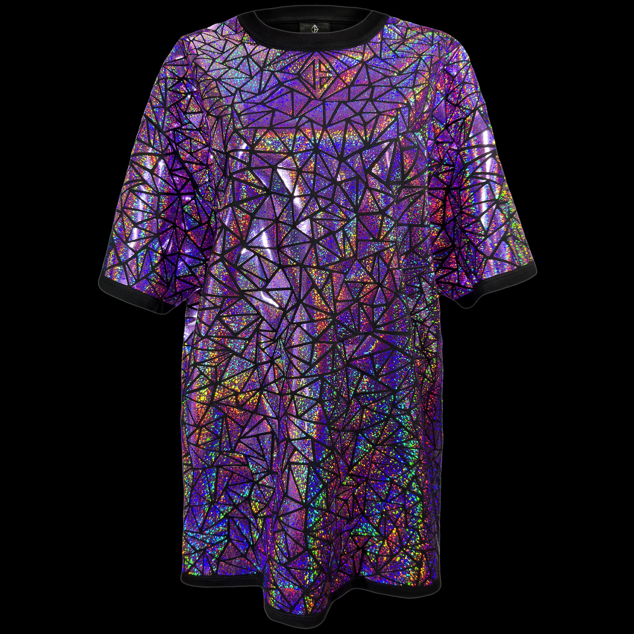 hologram t shirt dress Oversized Holographic T Shirt Hologram