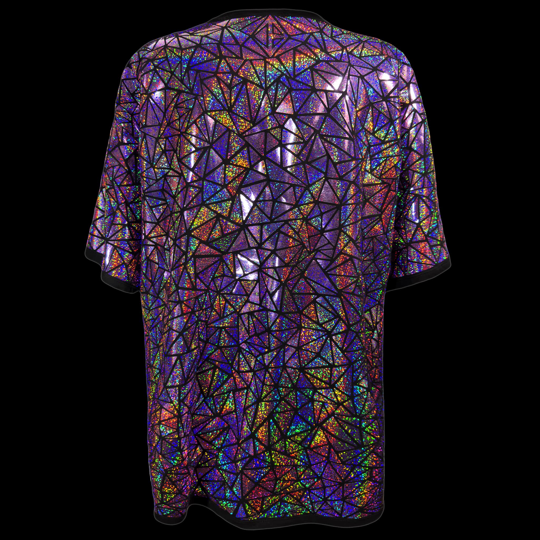 iridescent t shirt dress IN THE STYLE DARCELL WHITE IRIDESCENT SEQUIN T SHIRT