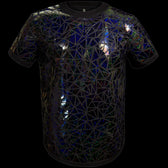 Sparkly Black Holographic T-Shirt by Jason Brickhill