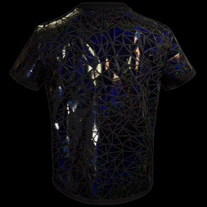Black Holographic T-Shirt back