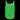 Neon Green Reflective Tank Top in regular lighting